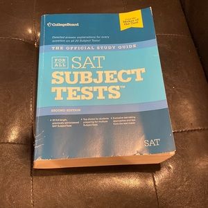 The official study guide SAT Subject Tests College Board Book